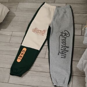 SHEIN Kids Brooklyn Joggers - Cream and Gray